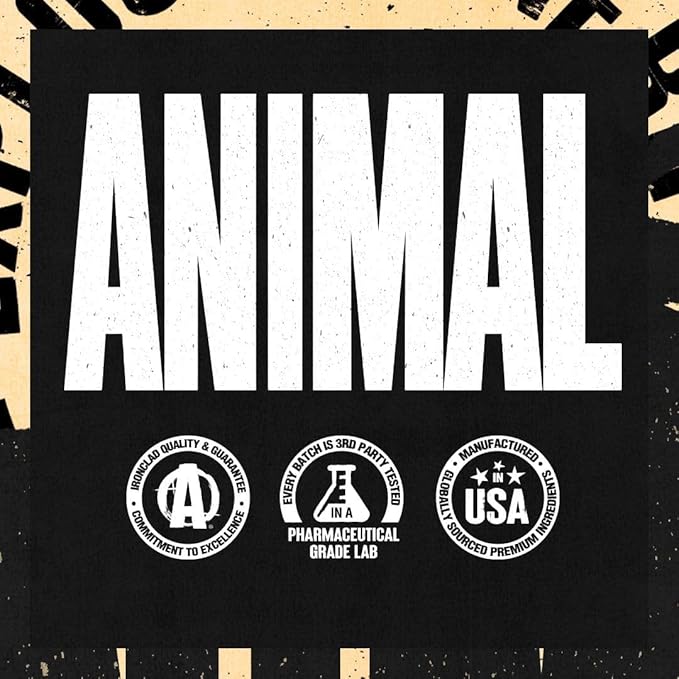 Animal 100% Whey Protein Powder Sampler Pack & Shaker Bottle – Real Instant Iced Coffee Whey + 20g of Protein, 120mg of Caffeine Meal Replacement with BCAA – Cold Brew Latte, 3 Single-Serving Packets