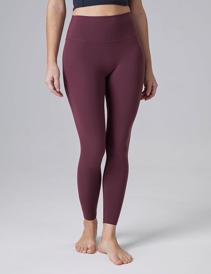 Colorfulkoala Dreamlux No Front Seam Leggings for Women 25"/28" Inseam, Seamless High Waisted Buttery Soft Yoga Pants