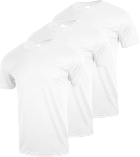 3 & 5 Pack Shirts for Men Moisture Wicking Workout Performance Dry Fit Mesh Gym Athletic Running T-Shirt