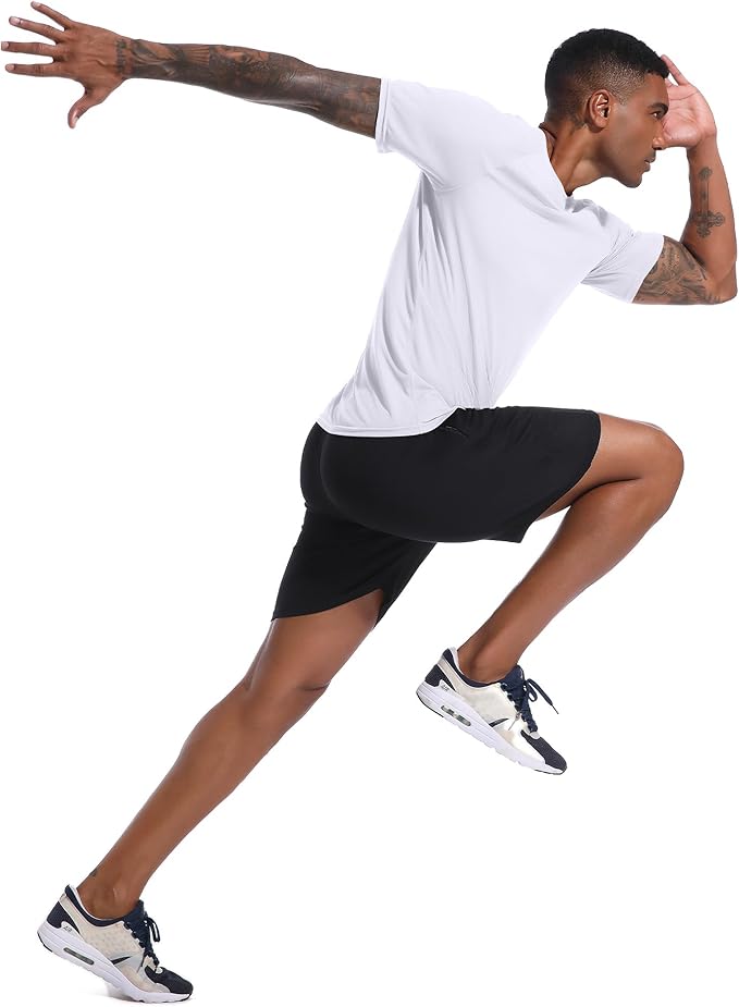 Holure Men's Mesh Quick-Dry Short Sleeve Workout T-Shirt