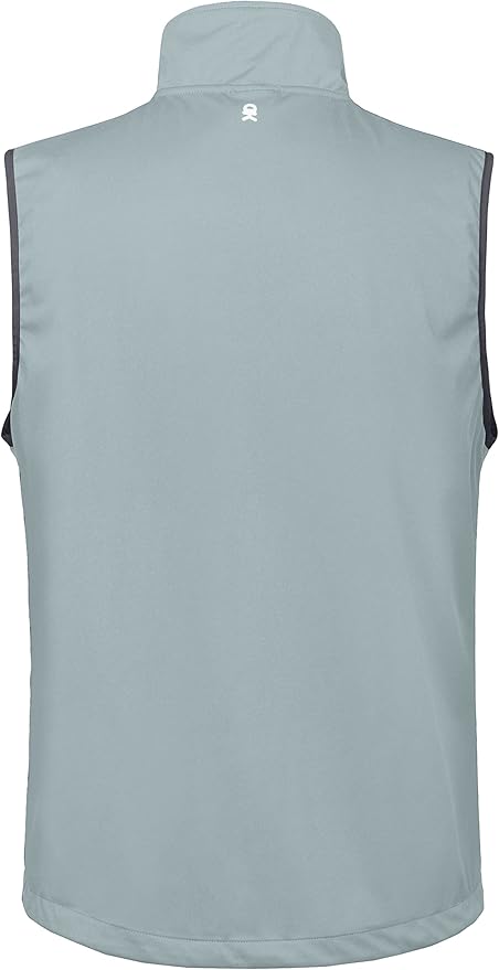 Little Donkey Andy Men's Lightweight Softshell Vest Windproof Sleeveless Jacket for Travel Hiking Running Golf