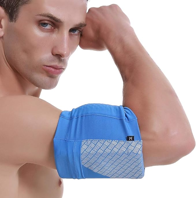 Universal Sports Armband for All Phones. Cell Phone Armband for Running, Fitness and Gym Workouts (iPhone X/8/7/6/Plus,Samsung Galaxy S9/S8/S7/S6/Edge/Plus & LG, Google & More) Blue, Large