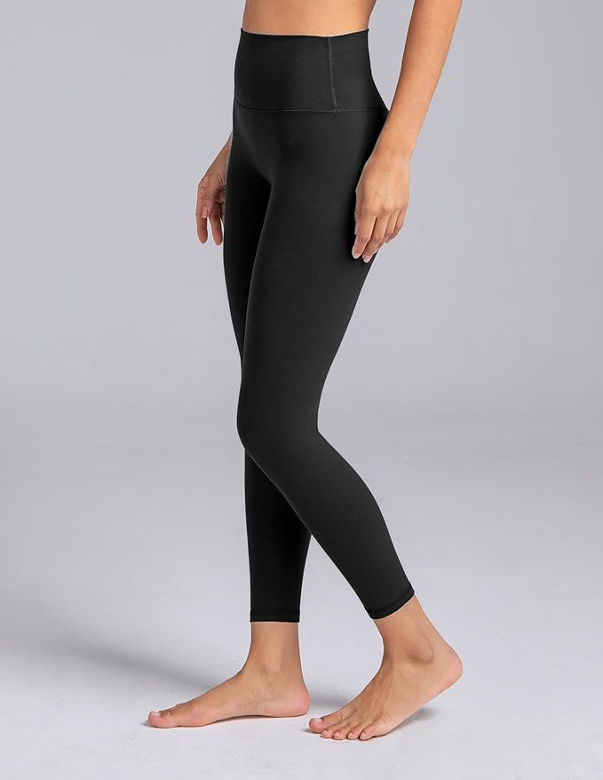Colorfulkoala Dreamlux No Front Seam Leggings for Women 25"/28" Inseam, Seamless High Waisted Buttery Soft Yoga Pants