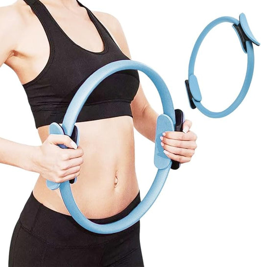 Pilates Circle Pilates Essentials Kit for Women,2025 Magic Pilates Circles Fitness Trainer for Focusing on Toning Inner Thighs Arms and Core Indoor and Outdoor