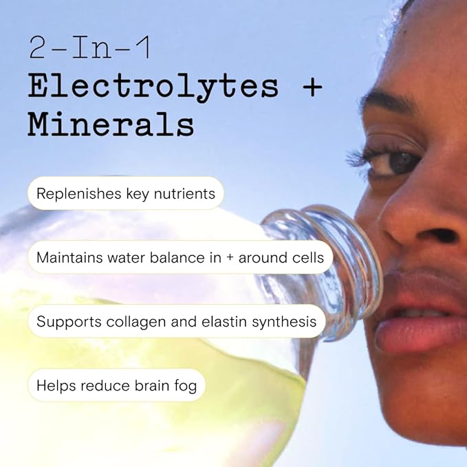 Moon Juice Mini Dew Electrolytes Powder - Sugar Free Minerals & Electrolyte Hydration Powder for Instant Hydration & Brain Support - Magnesium, Calcium, Potassium, Pink Salt, Pomelo, 30 Servings