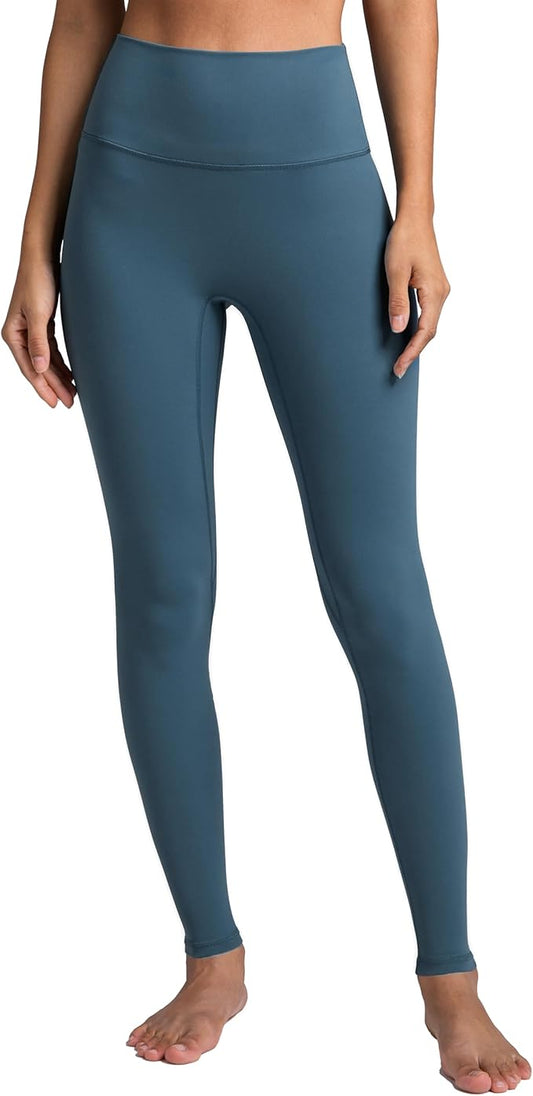 Colorfulkoala Dreamlux No Front Seam Leggings for Women 25"/28" Inseam, Seamless High Waisted Buttery Soft Yoga Pants