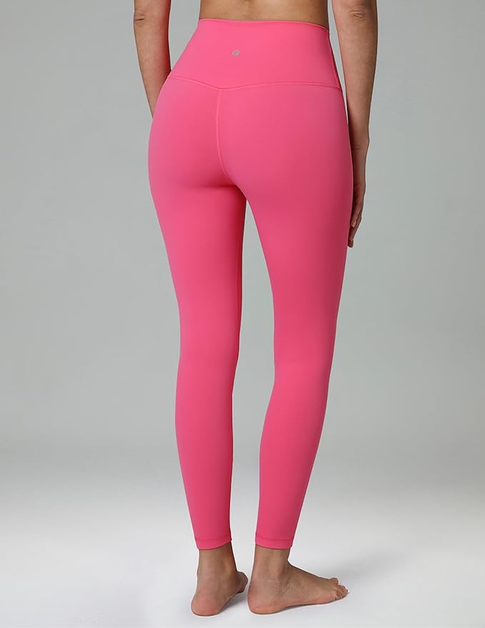 Colorfulkoala Dreamlux No Front Seam Leggings for Women 25"/28" Inseam, Seamless High Waisted Buttery Soft Yoga Pants