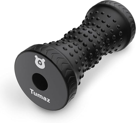 Tumaz Foot Roller for Plantar Fasciitis Relief,Foot Massage Roller for Alleviate Planter Fasciitis Pain,Arch Pain,Trigger Points & Deep Tissue, Portable - Reflexology Tool,Black