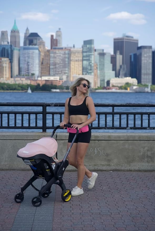 Running Belt with Water Bottle Holder - Waist Bag With Extender for Jogging, Hiking, Cycling, Walking - Dog Walker Hydration Fanny Pack - Sport Pouch iPhone Carrier for Women and Men - Pink