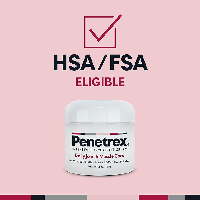 Penetrex Joint & Muscle Therapy - Soothing Comfort for Back, Neck, Hands, Feet - Premium Whole Body Rub with Arnica, Vitamin B6 MSM & Boswellia - 2oz 3-Pack