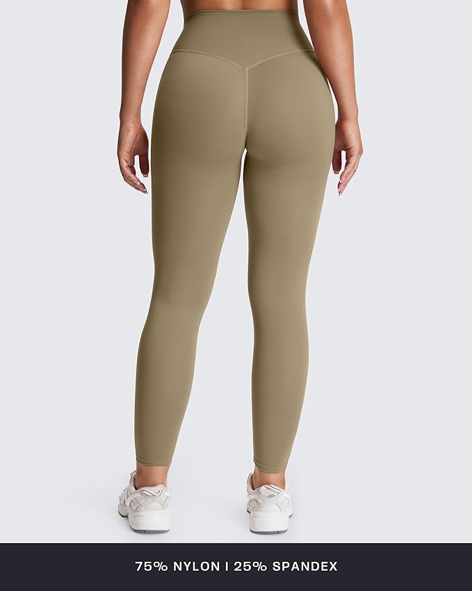 Aoxjox High Waisted Workout Leggings for Women Tummy Control Buttery Soft Yoga Metamorph Deep V Pants 26"