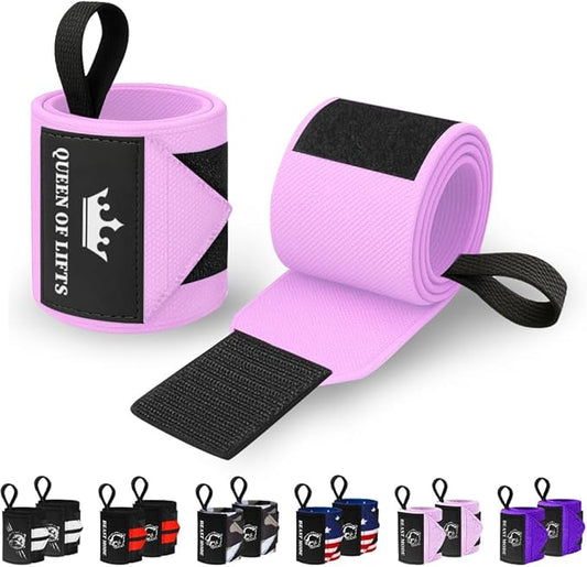 TECEUM Weightlifting 18" & 12" Wrist Wraps with Thumb Loop – Heavy Duty Wrist Workout Braces for Men and Women – Ideal for Powerlifting, Strength Training, Bodybuilding