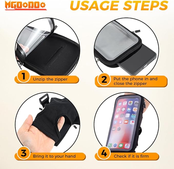 Phone Holder for Running, Wristbands and Forearm Phone Holder Compatible with iPhone 16/15/14/13/12/11 Plus Pro Max,for Ridding Jogging Running, Mobile Phone Armband Wrist Strap Bags Up to 6.9"