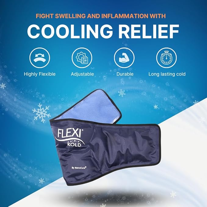 FlexiKold Neck Gel Cold Pack with Straps
