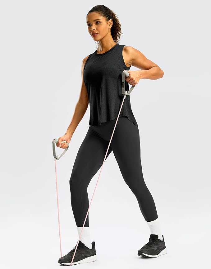 G Gradual Workout Tank Top for Women Sleeveless Athletic Yoga Tops High Neck Quick Dry Running Tennis Sports Shirts for Women