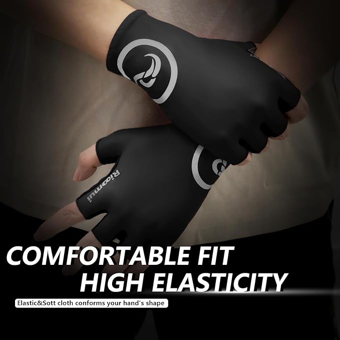 Cycling Gloves,Anti-Slip 5mm Padded Biking Gloves for Men Women Shock-Absorbing Summer Breathable for Road Bicycle Commuting