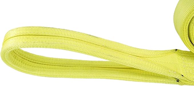 3 Ply Slings. Many Lengths in Listing! (USA Made), 4" x 30' Nylon Lifting Web Sling. 15,300 lbs Vertical, 12,200 Choker, 30,600 Basket, High Capacity Eye & Eye (4" x30')