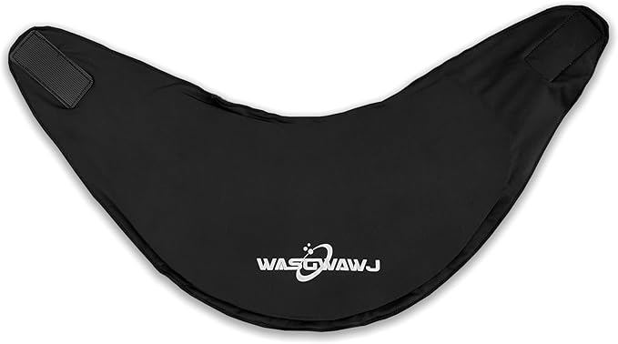 Reusable Neck Wrap Ice/Heat Pack, Medical-Grade Gel, Relief for Neck Soreness, Muscle Spasms, Sports Injuries. Adjustable Velcro Strap, Soft Fabric, Long Lasting Therapy, Black