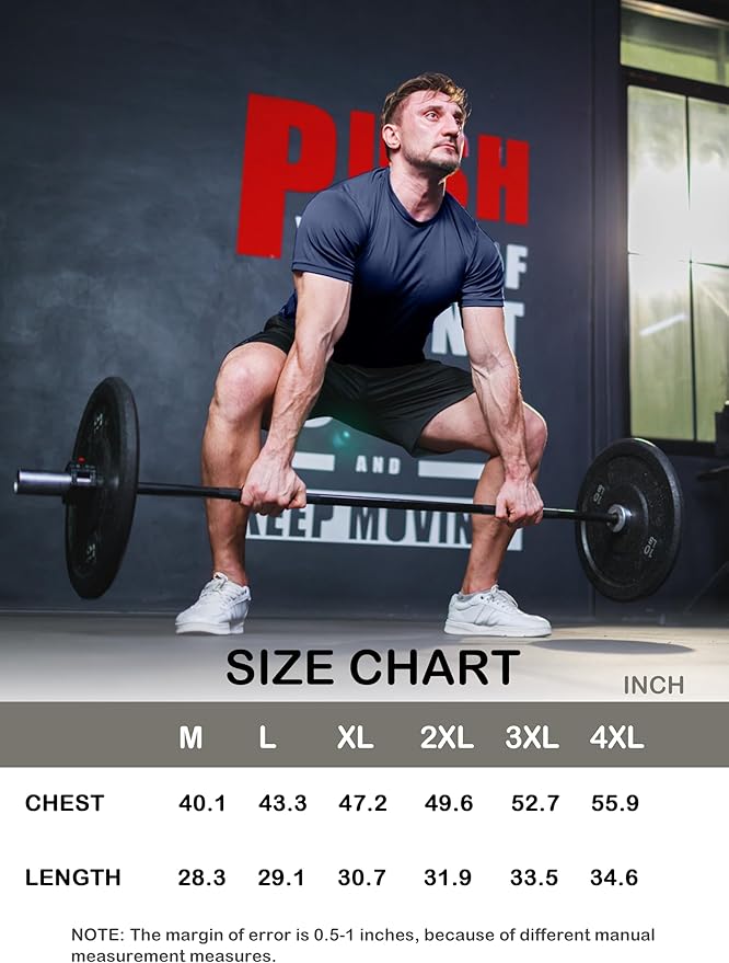 3 & 5 Pack Shirts for Men Moisture Wicking Workout Performance Dry Fit Mesh Gym Athletic Running T-Shirt