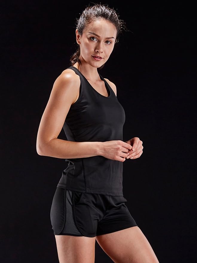 NELEUS Women's 3 Pack Compression Base Layer Dry Fit Tank Top