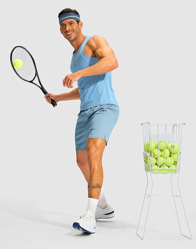 G Gradual Men's Running Athletic Shorts with Zipper Pocket 5"/ 7" Lightweight Quick Dry Gym Workout Shorts for Tennis Active