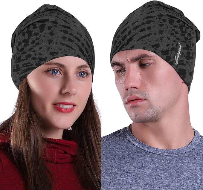 10" Multifunctional Soft Fashion Lightweight Beanies Hats, Cooling Running Skull Cap Helmet Liner Sleep Caps