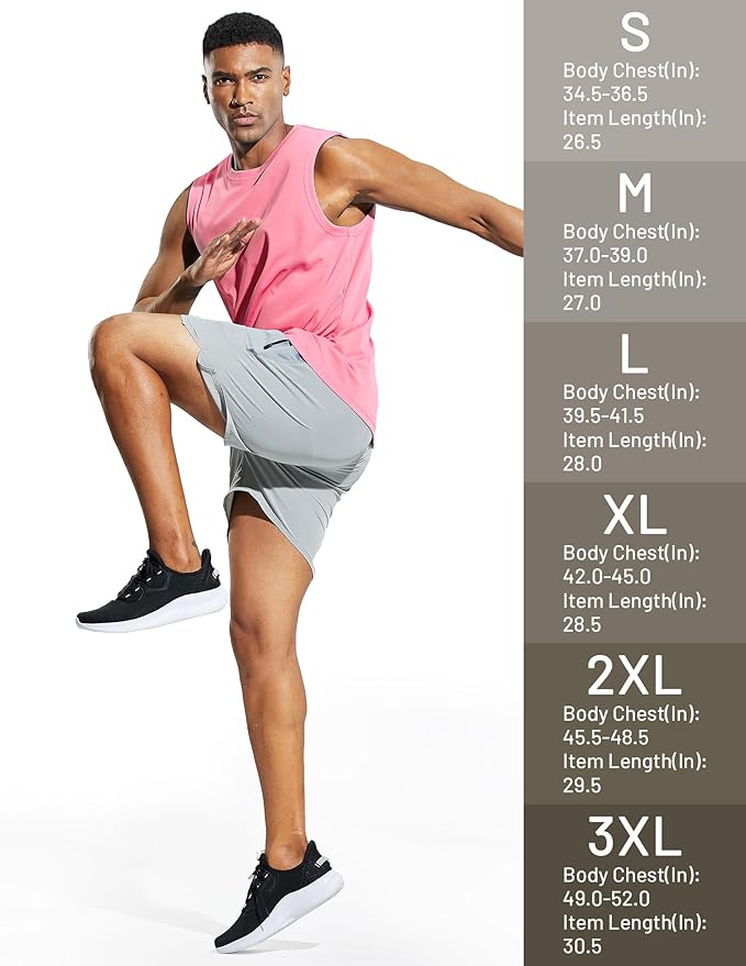 MIER Men's Workout Tank Tops UPF 50+ Swim Shirts Quick Dry Running Sleeveless UV Protection Muscle Tees