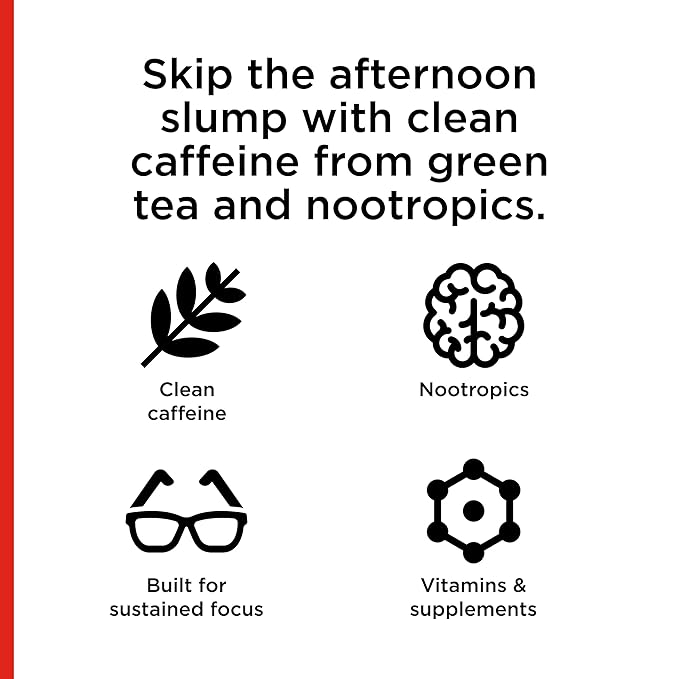 FOCUSAID ZERO SUGAR Nootropics Blend, Alpha-GPC, GABA, 100mg Natural Caffeine from Green Tea, Yerba Mate, Vitamin B-Complex, Keto-Friendly, No Artificial Sweeteners, 12 Fl Oz (Pack of 24)