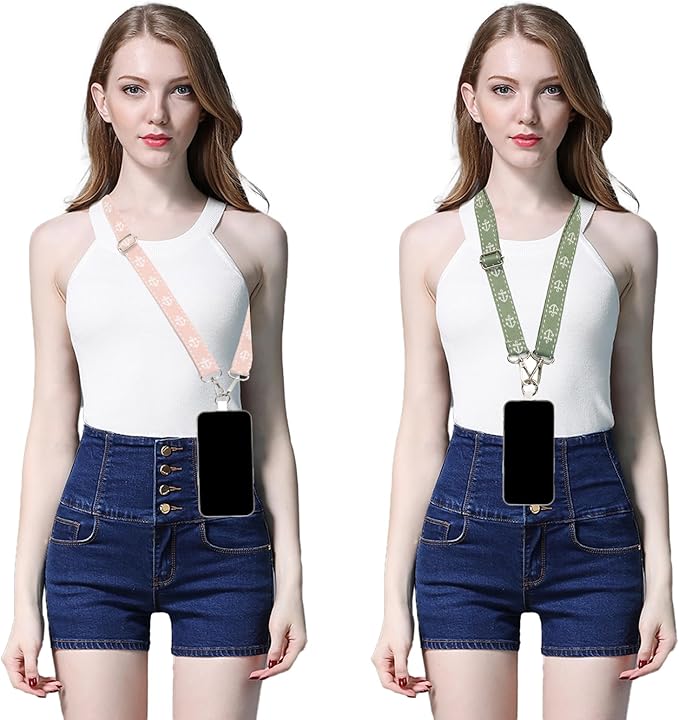 Adjustable 1" Width Phone Crossbody Lanyard and Wristlet Strap - Gift For The Lover In Your Life
