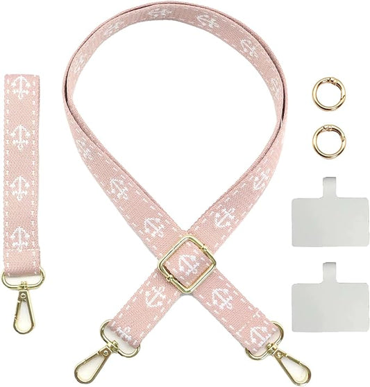 Adjustable 1" Width Phone Crossbody Lanyard and Wristlet Strap - Gift For The Lover In Your Life