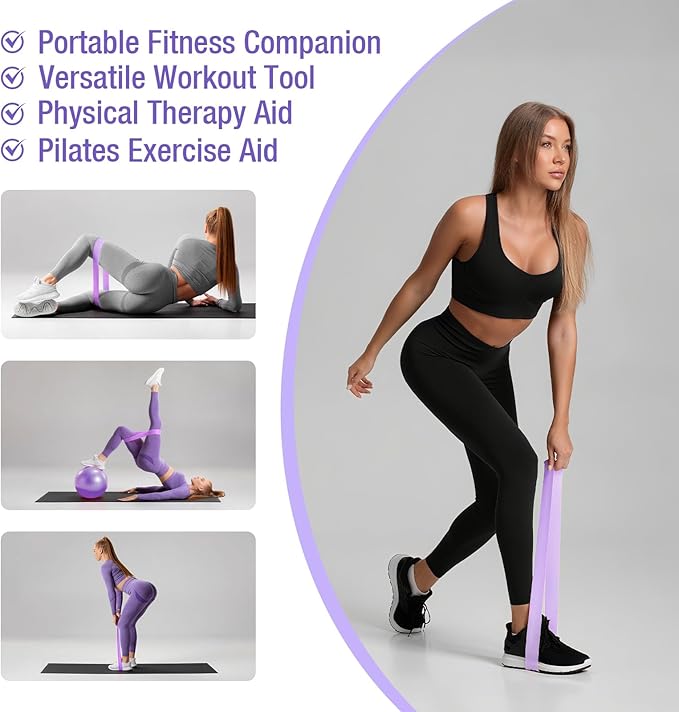 ASIEIT Home Pilates Kit for Women, Pilates Equipment with 5 Resistance Bands, 14'' Magic Circle, Pilates Ball and Ring Set, Pilates Essentials Kit for Home Toning, Strength and Flexibility