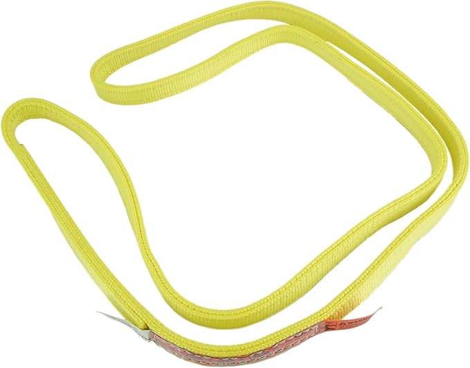 DD Sling (USA Made) 1" & 2" Widths by 4' to 30' Lengths in Listing, 2 Ply, Endless Nylon Lifting Slings, 6,400 lbs Vert, 5,100 lbs Choker, 12,800 lbs Basket (1" x20')