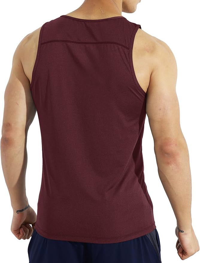 EZRUN Men's Quick Dry Sport Tank Top for Bodybuilding Gym Athletic Jogging Running,Fitness Training Workout Sleeveless Shirts