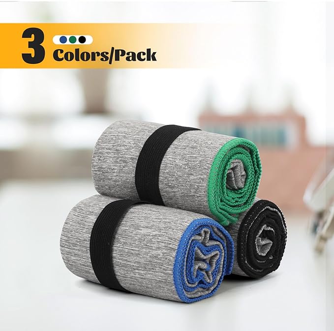 3 Pack Microfiber Gym Towel Fast Drying Men Women Workout Gear for Body Sweat Sports Exercise Fitness Tennis Running Riding Hiking Camping Yoga Jogging Fishing Working Out Towel