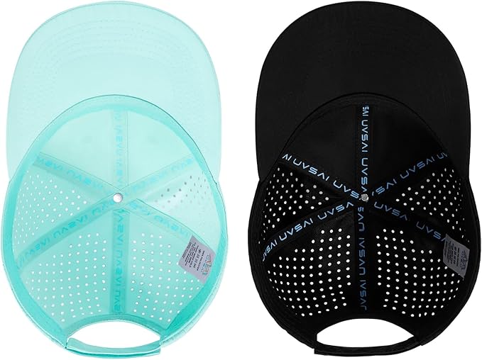 UPF 50+ Performance Water Resistant Baseball Cap Lightweight Breathable Hat Golf Running Boat Hiking for Men Women