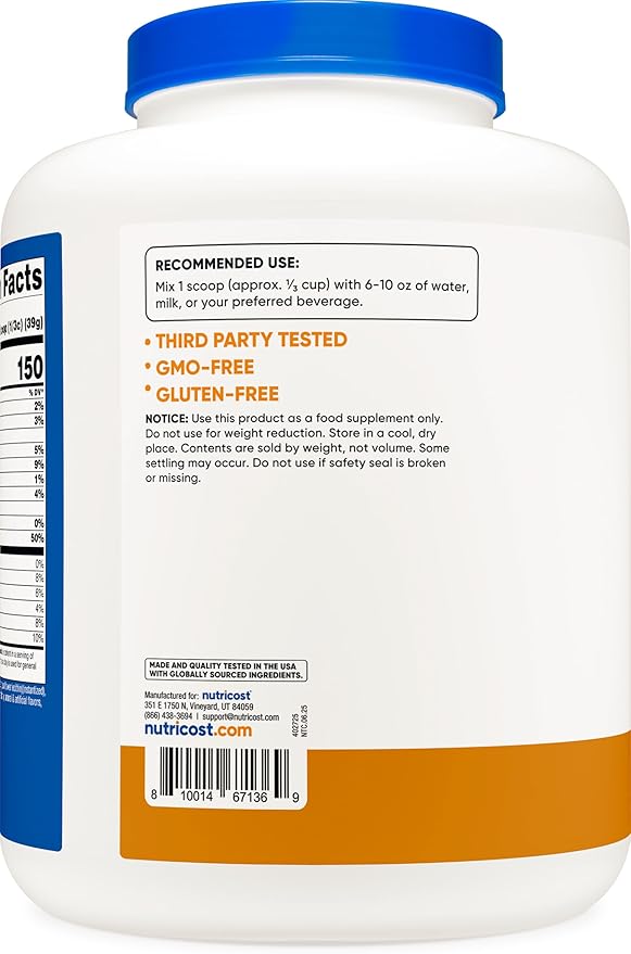 Nutricost Whey Protein Isolate (Chocolate Peanut Butter, 5 Pound) Protein Powder