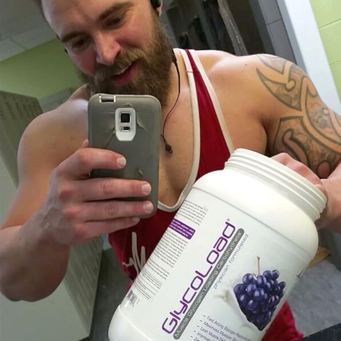 Metabolic Nutrition, Glycoload, 100% Micronized Cyclic Cluster Dextrin Carbohydrate Powder, Muscle Glycogen Loading Carbohydrate, Pre Intra Post Workout Supplement, Grape, 600 gm (30 ser)