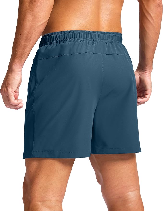 G Gradual Men's Athletic Running Shorts with Zipper Pockets Quick Dry 7"/ 5"/ 9" Workout Gym Shorts for Basketball Hiking