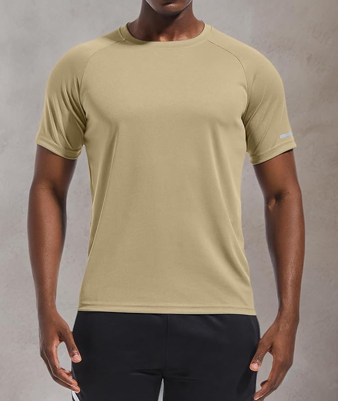 Holure Men's Mesh Quick-Dry Short Sleeve Workout T-Shirt