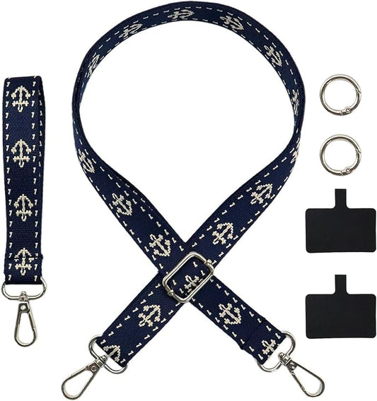 Adjustable 1" Width Phone Crossbody Lanyard and Wristlet Strap - Gift For The Lover In Your Life