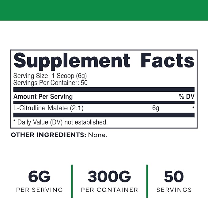 Type Zero L-Citrulline Malate Powder 2:1 6X (300g | 6000mg Per Serving | Unflavored) Ultra Clean L Citrulline, Nitric Oxide Booster, Pre Workout - Nitrous Oxide Vasodilator Supplement