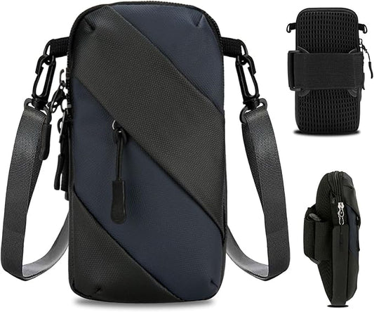 Phone Holder for Running Armband,Small Crossbody Shoulder Holsters Bag with Arm Bands for Women Men Kids,Fits iPhone 15 14 13 12 11 Pro Max Xs Xr 8 7 6S 6 Plus SE Mini Galaxy Workout,Exercise Arm Bag