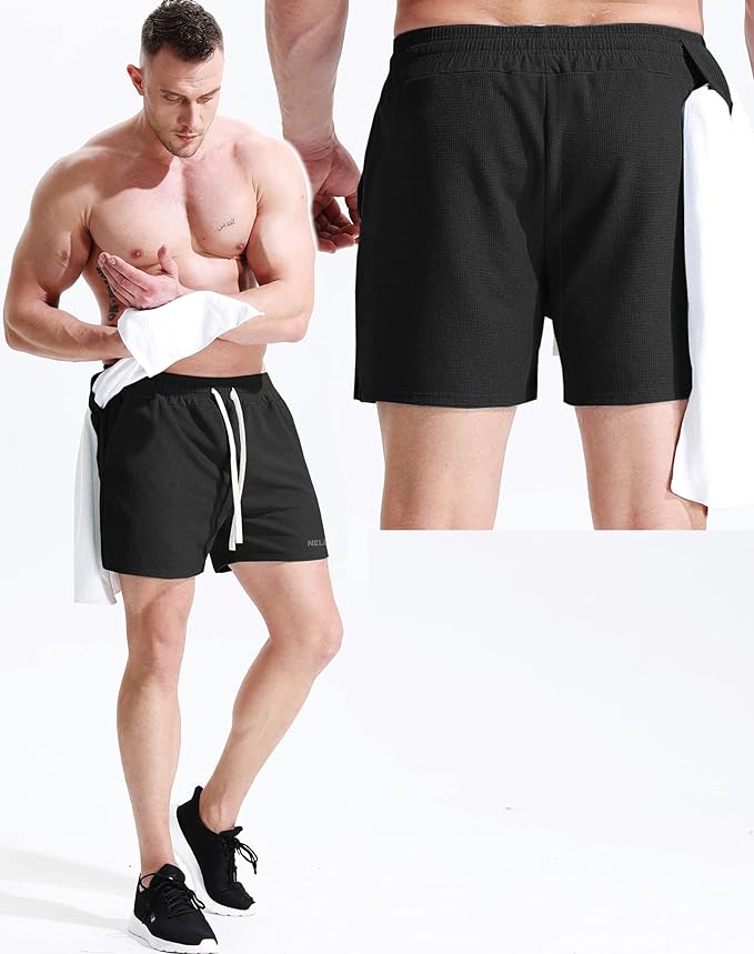 NELEUS Men's 7 inch Running Shorts Athletic Gym Workout Shorts with Pockets