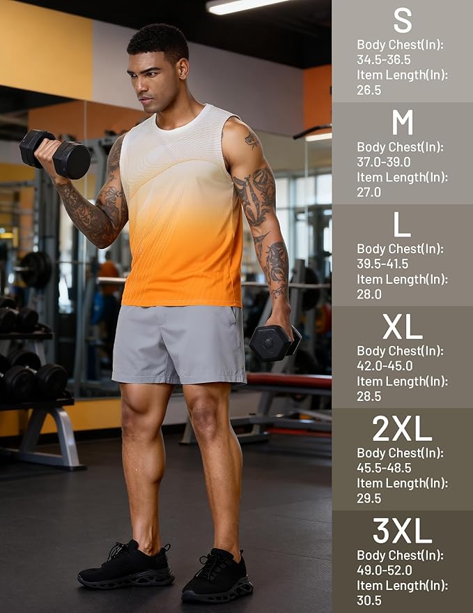 MIER Men's Workout Tank Tops UPF 50+ Swim Shirts Quick Dry Running Sleeveless UV Protection Muscle Tees