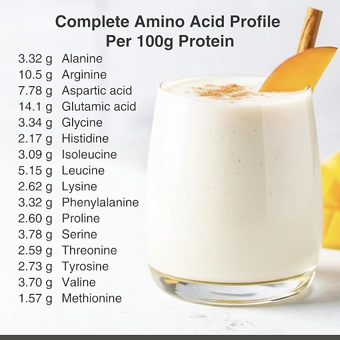 Organic Hemp Protein Powder, Plant Based and Vegan Protein Shake, Lactose and Dairy Free, Gluten Free, Clean and Natural- Unflavored (1 Serving)