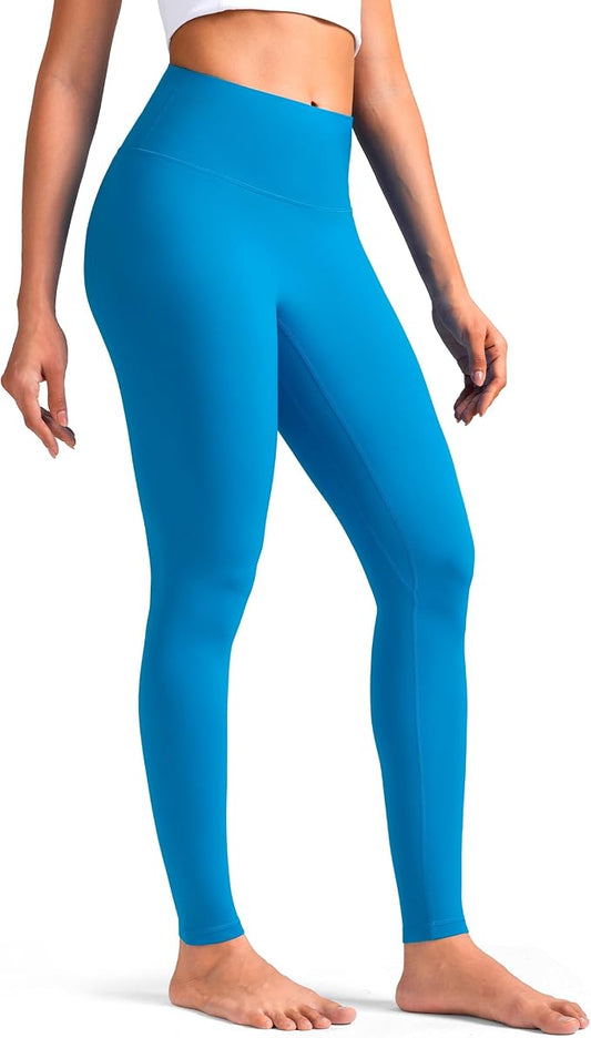 Colorfulkoala Dreamlux No Front Seam Leggings for Women 25"/28" Inseam, Seamless High Waisted Buttery Soft Yoga Pants