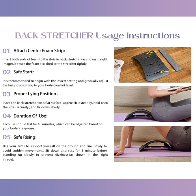 YAJIACLONE Back Stretcher for Lower Back Pain Relief,Adjustable, Portable, Durable Lumbar Support Board,Stocking Stuffers for Adults, Unique Elephant Thanksgiving Christmas Gift.