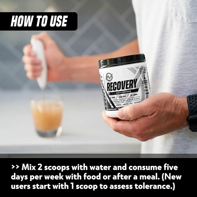 Outwork Nutrition Post Workout Recovery Powder - Creatine Monohydrate, KSM-66 Ashwagandha & Tart Cherry - Speeds Recovery, Eases Soreness - Creatine Powder for Men & Women, Unflavored, 240 Gr