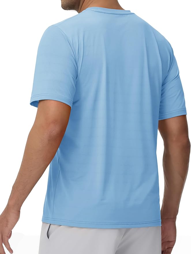 TACVASEN Men's Lightweight Athletic T-Shirts Quick Dry Workout Gym Tops Short Sleeve Running Tee Shirt Performance Activewear