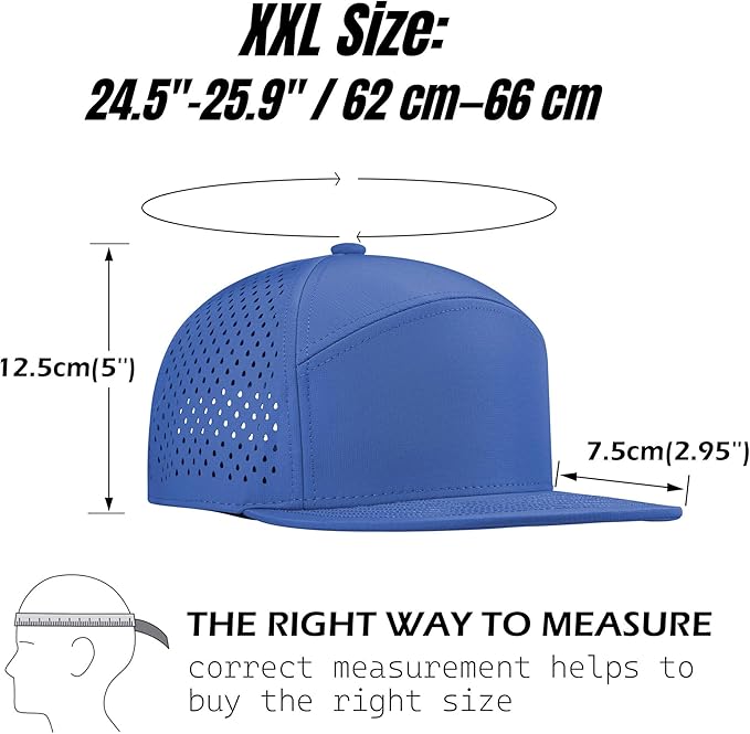 Performance Snapback Hats for Men Women,Flat Bill Cap,Golf,Running,Workout